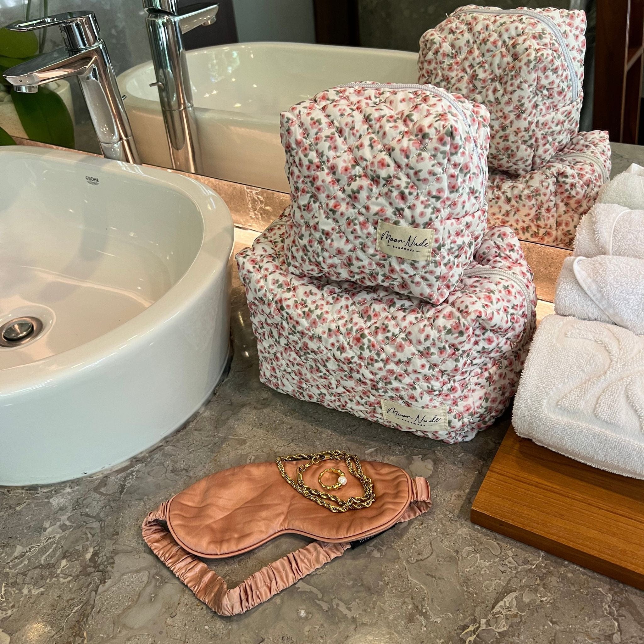 Peony Mini Makeup Bag - Image 4